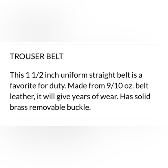 Don Hume B109 Trouser Belt Men's Black Leather Belt 46 - Picture 2 of 6